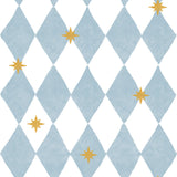 Dekornik wallpaper french diamonds with stars