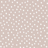 Dekornik tapeta irregular dots, powder pink/white