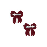 Konges Slojd sequin bow hair clips,2 pack, rio red