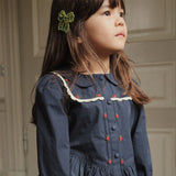 Konges Slojd sequin bow hair clips 2 pack, green