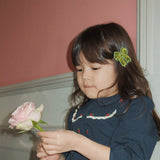 Konges Slojd sequin bow hair clips 2 pack, green