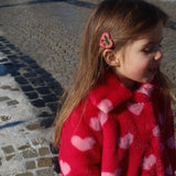 Konges Slojd heart hair clips, 2 kom, cherry