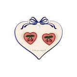 Konges Slojd heart hair clips, 2 kom, cherry