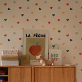 Dekornik wallpaper ,hearts in all colour
