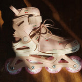 Konges Slojd light up roller skates,cherry blush