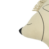 Nobodinoz L1N0 cushion Enzo the hedgehog, green tea