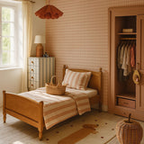 Dekornik wallpaper minimini check, pink/cream